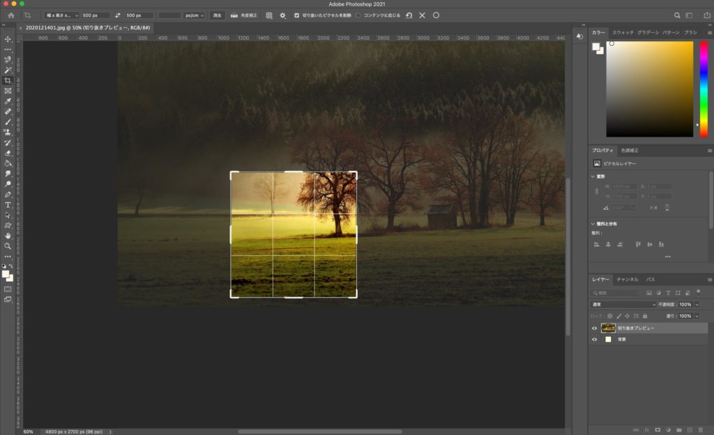 Photoshopでサイズ指定してトリミングする方法 自由自在に切り抜きできる Creators